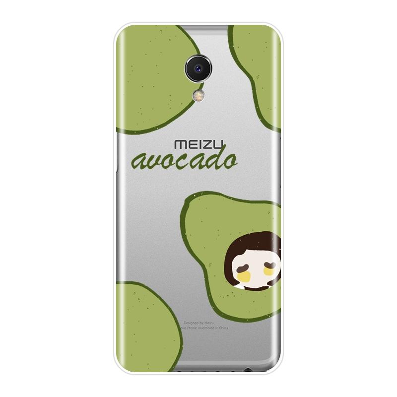 Задняя крышка из ТПУ для Meizu M2 M3 M5 M6 Note, мягкий силиконовый чехол для телефона с ананасом и авокадо для Meizu M6 M6S M6T M5 M5C M5S M3 M3S M2