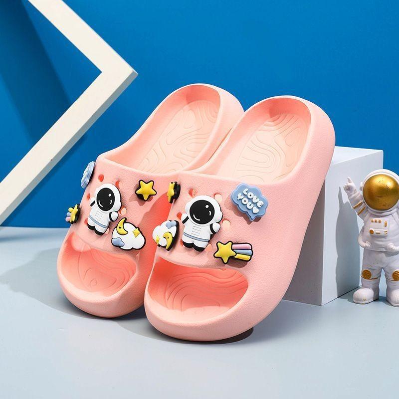Очаровательные детские тапочки-мини-астронавты, удобные домашние шлепанцы из ЭВА для мальчиков