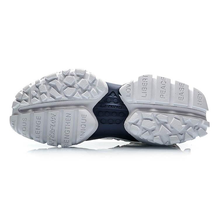 Li Ning CF Countflow Monster Eye Средние износостойкие дышащие кроссовки на средней подошве Винтажные баскетбольные кроссовки Мужские Белый Красный AGLP135-3
