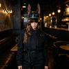 Fake Leather Cap Faux Baseball with Doberman Ears, Vintage Punk Rock Peaked Rivets Sun Hat, Distressed Hat for Men Women