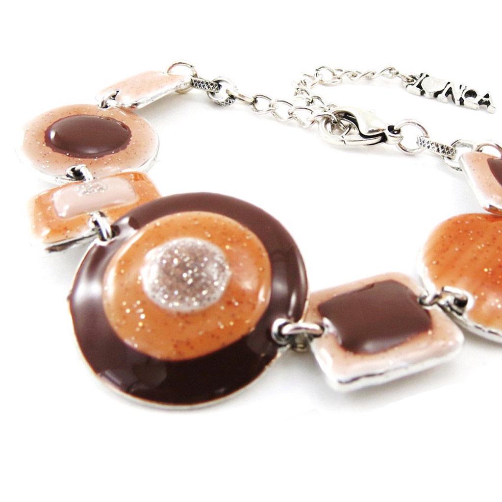 NOA [J1964] - Brown 'Coloring' Designer Bracelet