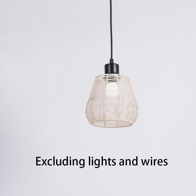 Ретро плетеный абажур имитация виноградной лозы бумажная веревка чехол для лампы подвесная люстра абажур светильник аксессуары домашний декор