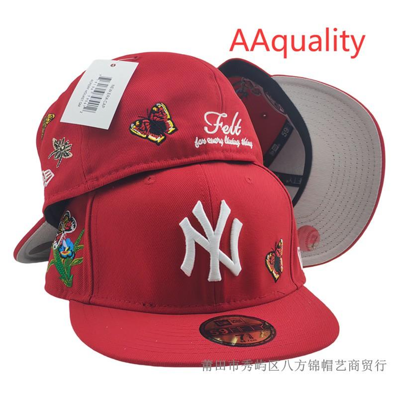 MLB Baseball Cap AA Flat Brim Fashion Sun Hat Men Women