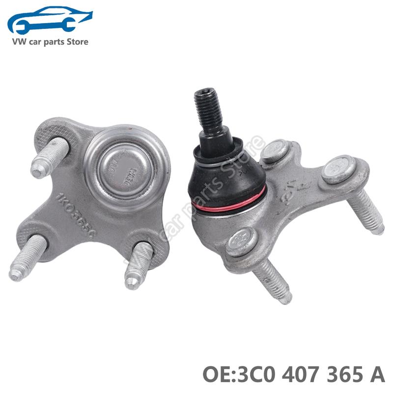 2PCS 1K0407365C 0407365B Suspension Control Arm Ball Joint For VW Golf MK6 GTI Tiguan Touran Passat CC Sciricco 1K0 407 366 C