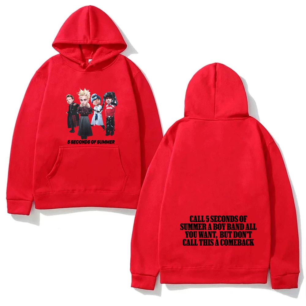 5 Seconds of Summer НОВЫЙ Альбом Толстовка с капюшоном Гранж Осень Зима Готика Флисовая одежда Высокое качество Топ