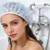 5 шт. Шапочки для душа Водонепроницаемая шапочка для волос для душа Большого размера Эластичная резинка Удобные для путешествий Складные Шапочки для душа для ванны, спа