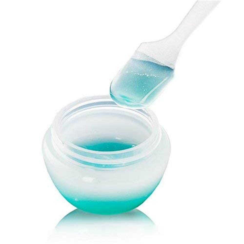 Набор пластиковых шпателей 50 шт., 4 цвета 8,2x1,5 см, косметические лопатки для смешивания кремов, масок для лица, макияжа