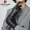 Мужские зимние перчатки из козлиной кожи Pierre Cardin с сенсорным экраном