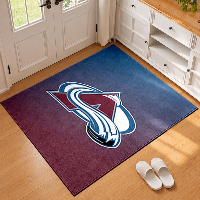 Colorado Avalanche Carpet Door Mat for Living Room or Bedroom Protective Mat Under Chair Office Decoration Christmas Gift Birthday Present
