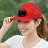 Portable Breathable Summer Fan Sunhat Mesh Strong Wind Baseball Cap Wide Brim Sun Protection Solar Fan Cap Men