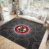 Brentford Football Design Crystal Velvet Carpet Cozy Non?Slip Printed Rug For Bedroom Living Room Entrance