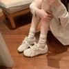 Спортивные туфли Girly Pearl Strap из натуральной кожи с внутренним увеличением высоты, повседневные немецкие кроссовки Forrest Gump