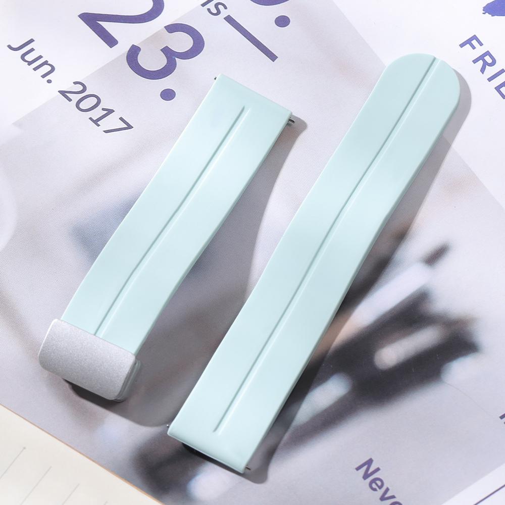 18 мм 20 мм 22 мм Складная пряжка Силиконовый ремешок для ремешка Rolex Универсальный мягкий резиновый ремешок Быстросъемный сменный браслет