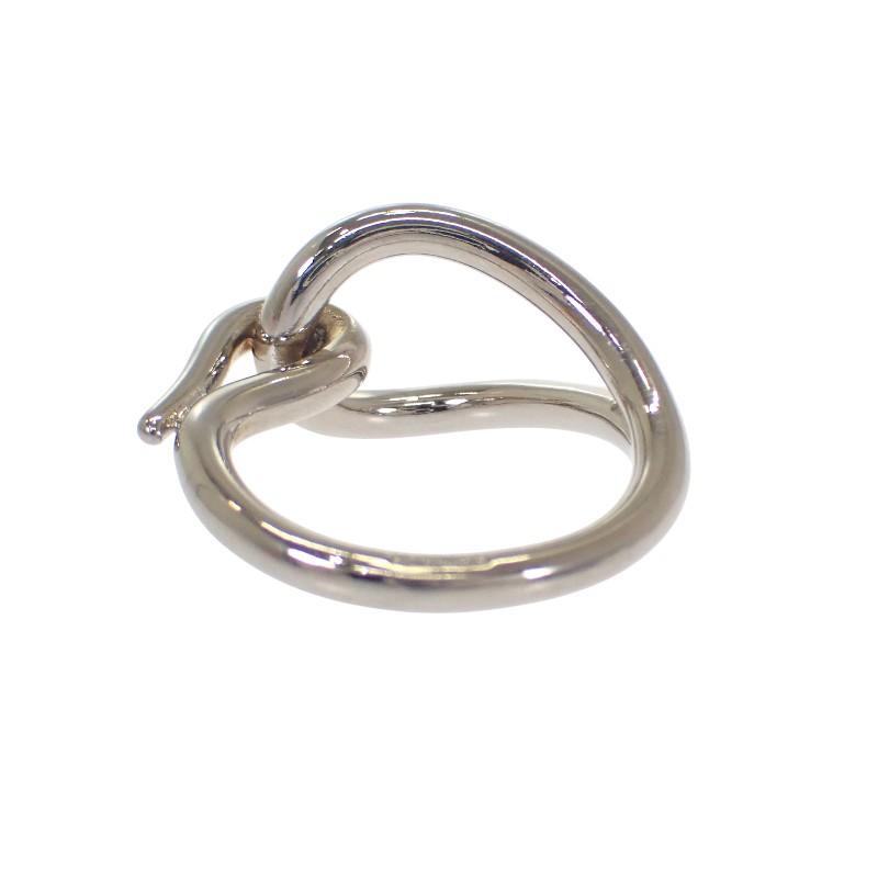 HERMES   Scarf ring Silver metal Women