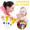 Съемный светящийся совок для ушей с мультяшным животным рисунком, визуальный очиститель для ушей