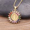 Jewelry Women Religious Virgin Mary Pendant Believer Necklace Party Holiday Gift
