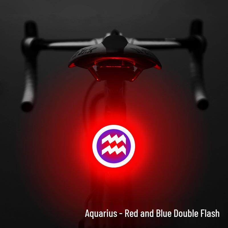 Пятиконечная звезда Велосипедный задний фонарь - Портативный и безопасный для ночной езды