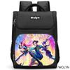 K-pop Истребительница демонов Девичья группа Модный детский рюкзак HD-принт Большая вместимость Водонепроницаемый студенческий рюкзак Сумка для ноутбука