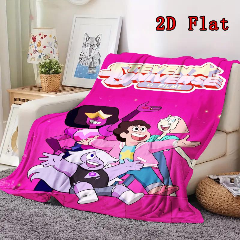 Steven Universe 2D Flat Pattern Flannel Blanket High quality All Seasons Warmth and Comfort Perfect for Christmas Gifts.MMT0918085