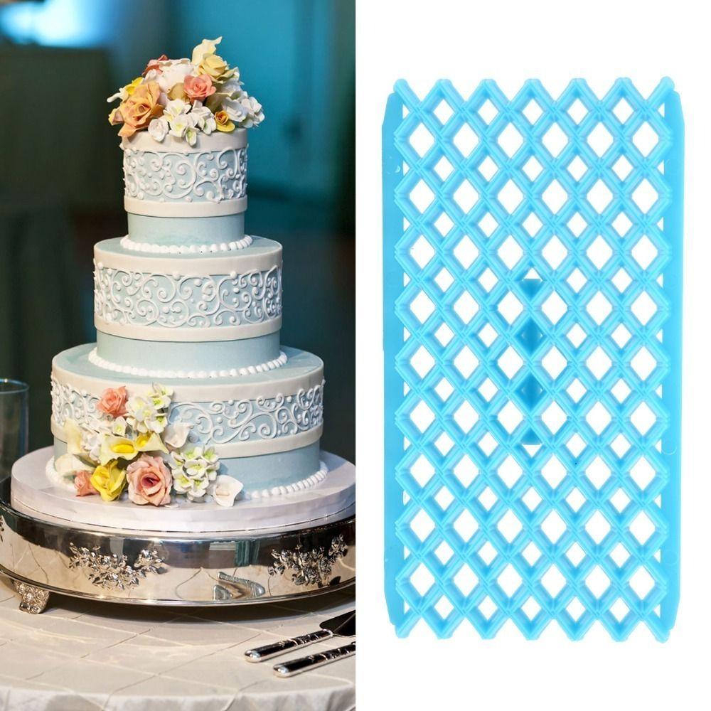 Hollowed-out Fondant Cake Mold PP Gum Paste Mold Multifunctional Embossing Mold Bakery