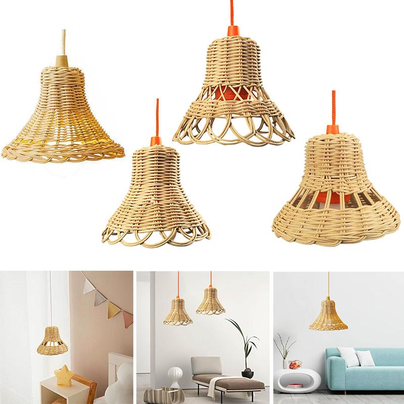 Ручное освещение Гостиная Подарок Украшение Абажур Скандинавский стиль Ротанг Бар Свет Чехол Ручное плетение Домашний декор