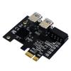 PCIE Adapter 1x To 16x Ci-express R Card 1 To 4 Cie Slot USB 3.0 Card Multiplier Adapter for Desktop Computer