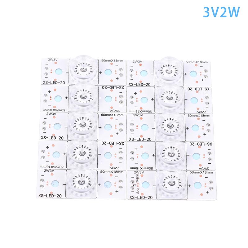 10 шт. 3 В 6 В 2 Вт лампы с оптическим фильтром Len для телевизора 24-108 дюймов универсальная светодиодная подсветка полосы телевизора ремонт простое обслуживание