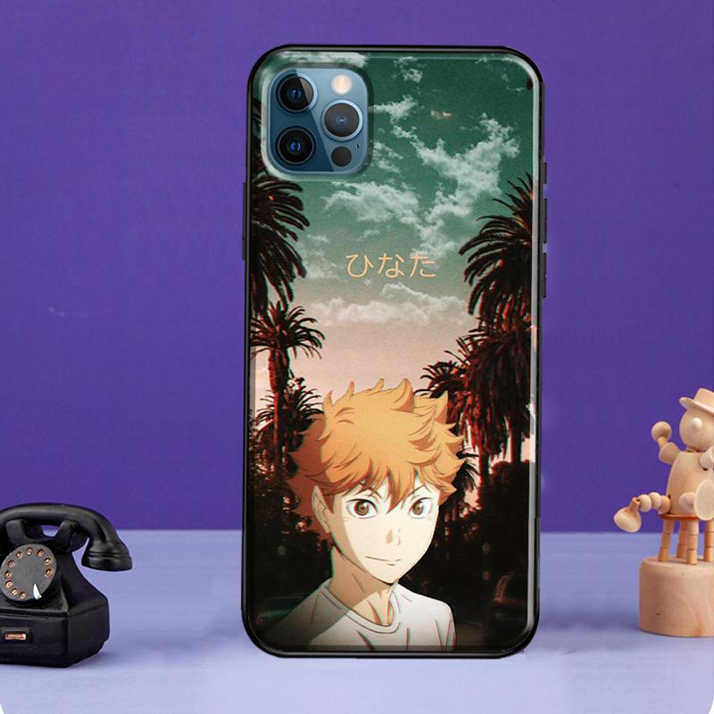 Чехол аниме Haikyuu для iPhone 13 11 14 Pro Max 12 mini полное покрытие для iPhone XR XS Max X 7 8 Plus SE 2020