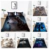 Duvet Cover Set Unique Design Bedroom Decoration Cool 3D Wolf Printed Twin King Size Home Bedclothes