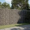 VidaXL Gabion Basket with Lid 350x100x200 Cm Galvanized Iron, Gabion Wall, Gabion Retaining Wall, Fence In 3295230