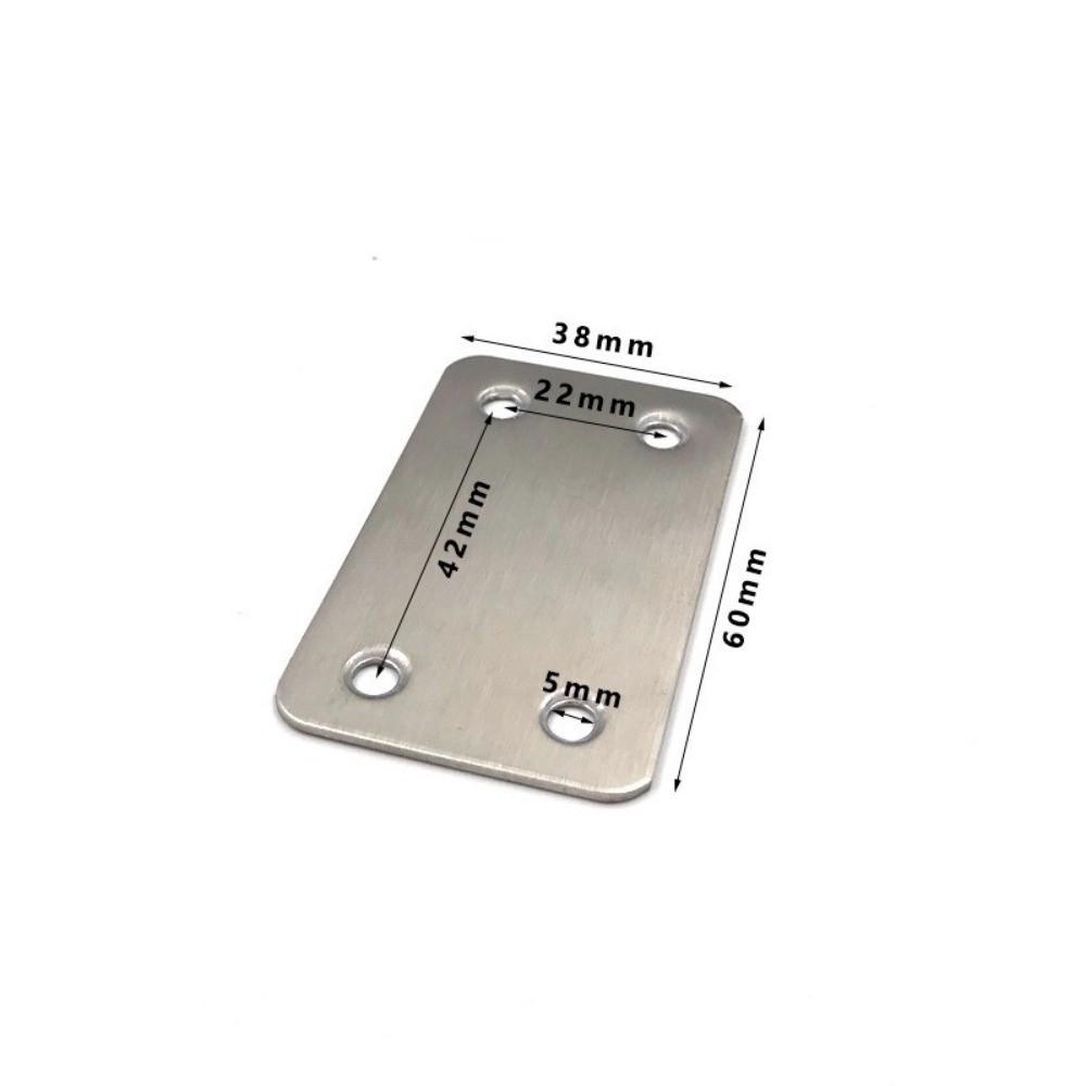 10 шт. Угловой кронштейн из нержавеющей стали Прямые мебельные крепежи Соединители для деревянных досок