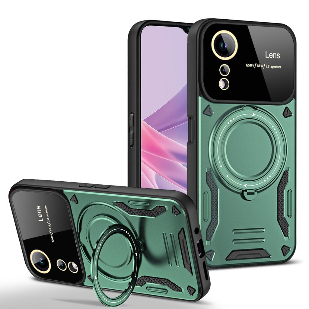 Shockproof Armor Case for VIVO V25E V29 V27E S27 S17 S16 Y36 Y16 Y22S Pro 4G 5G Magnetic Ring Stand Camera Protector Phone Cover