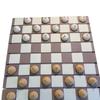 Forest Chess Set Wooden Chess Board Mushroom Chess Pieces Nature-Themed Chess Creative And Portable Rollable Chess Set