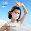 Ice Silk Gradient Blush Sunscreen Mask with UV Protection for Women