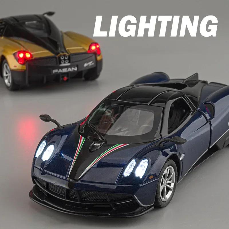 1:36 Pagani Huayra Dinastia Alloy Sports Car Model Diecast Metal Toy Car Model Sound Light Collection Children Gift F562