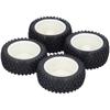 4Pcs Remote Control Wheel Hubs Tires Rubber Tires Replacement for 1/10 RC Racing Car