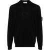 STONE ISLAND Logo Patch Crewneck Jumper Black Men Tops 8115510C4-A0029