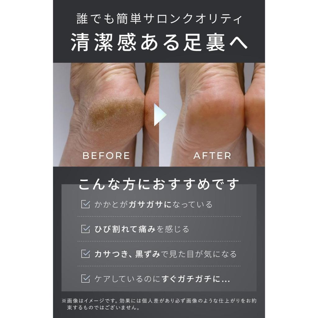 Пилка для ног PREMIUM BLACK для удаления мозолей — одобренная дерматологами, двусторонняя грубая/мелкая пемза для ухода за пятками и стопами от Tsuru Lab