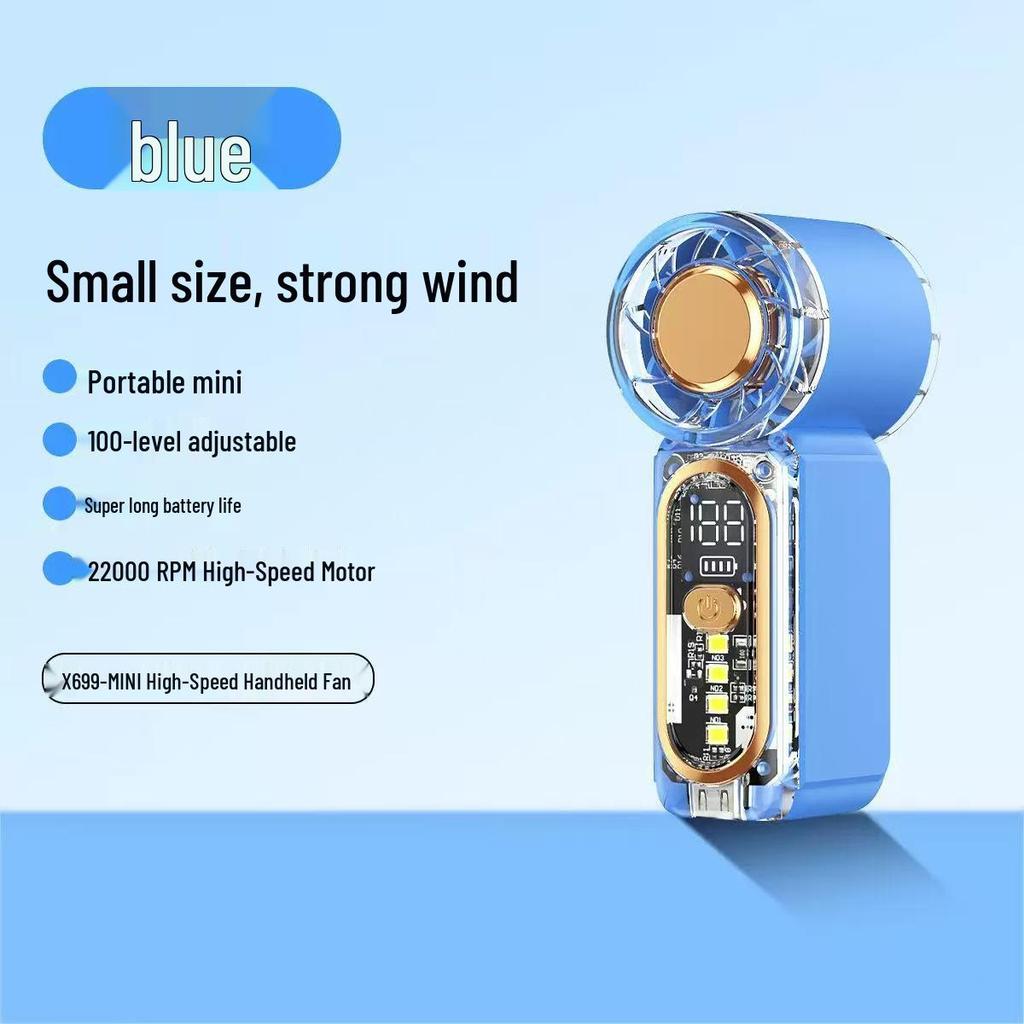 X699 Mini High-Speed Portable Pocket Fan - Rechargeable & Strong Wind