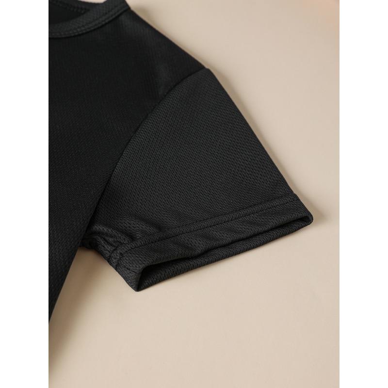 European Size Boys Round-neck Short-sleeved T-shirt with Unique English Patterns I'M NOT SPOILED MY GRANDMA JUST LOVES ME"