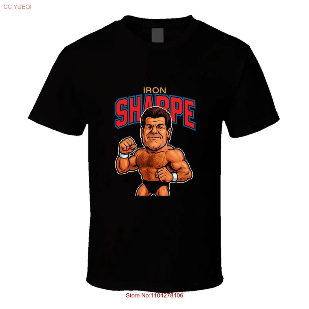 Iron Mike Sharpe Retro Wrestling Legend Caricature T Shirt Vintage Stylish Designer Clothes Fashion Graphic Homme