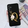 Чехол для телефона Samsung Galaxy A34 A33 A32 Элегантный Розовый Буква Мягкий Жидкий Силикон Квадратная Задняя Крышка Для Samsung A 34 33 32 Оболочка