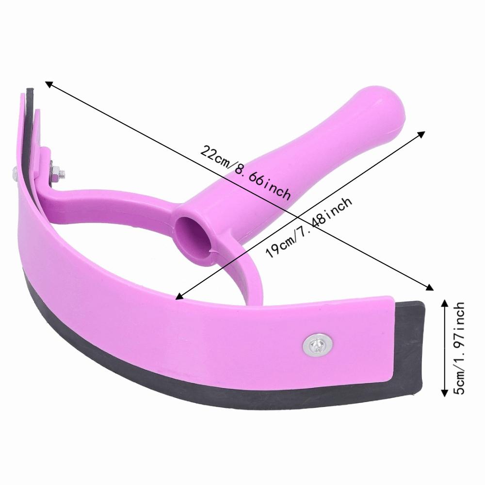 Plastic Handle Horse Sweat Scraper Random Color Handheld Sweat Scraper Riding Grooming Tool Horses