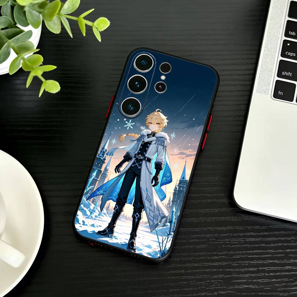 K-Казуха Геншин K-Каэдэхара Чехол для телефона Samsung S26,S25,S24,S23,S22,S21,S20,Plus,Fe,Lite,Другие Черный Чехол