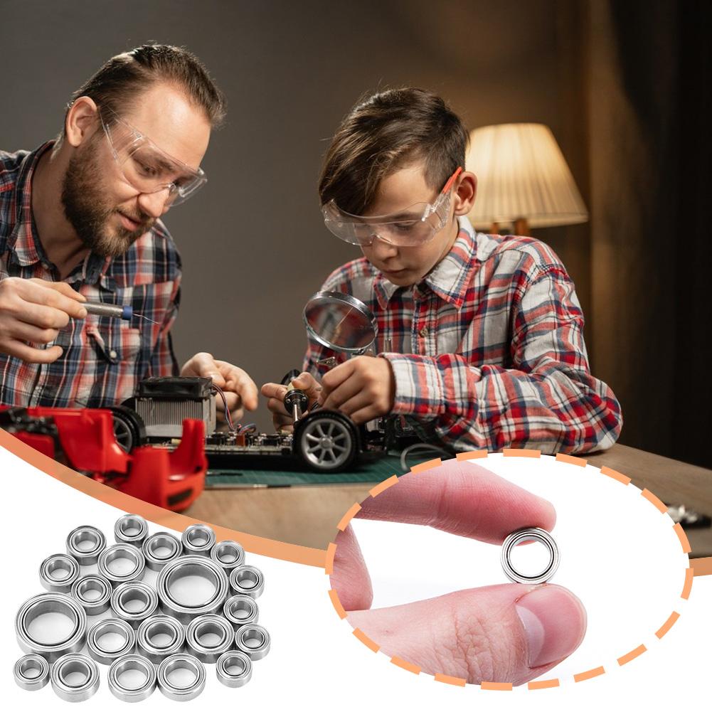 22 шт. комплект подшипников ступицы колеса с герметичным подшипником для модернизации радиоуправляемой машины, детали, аксессуары для TRX4-M Bronco Defender 1/18 RC Crawler Car