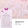Bagged Three-Dimensional Butterfly Love Nail Art Jewelry Abs Resin Nail Art Pearl Nail Art Decoration Change