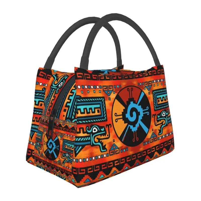 Изолированная сумка для обеда Hunab Ku Mayan Symbol для пикника на открытом воздухе, водонепроницаемая, охладитель, термобокс для обеда для женщин