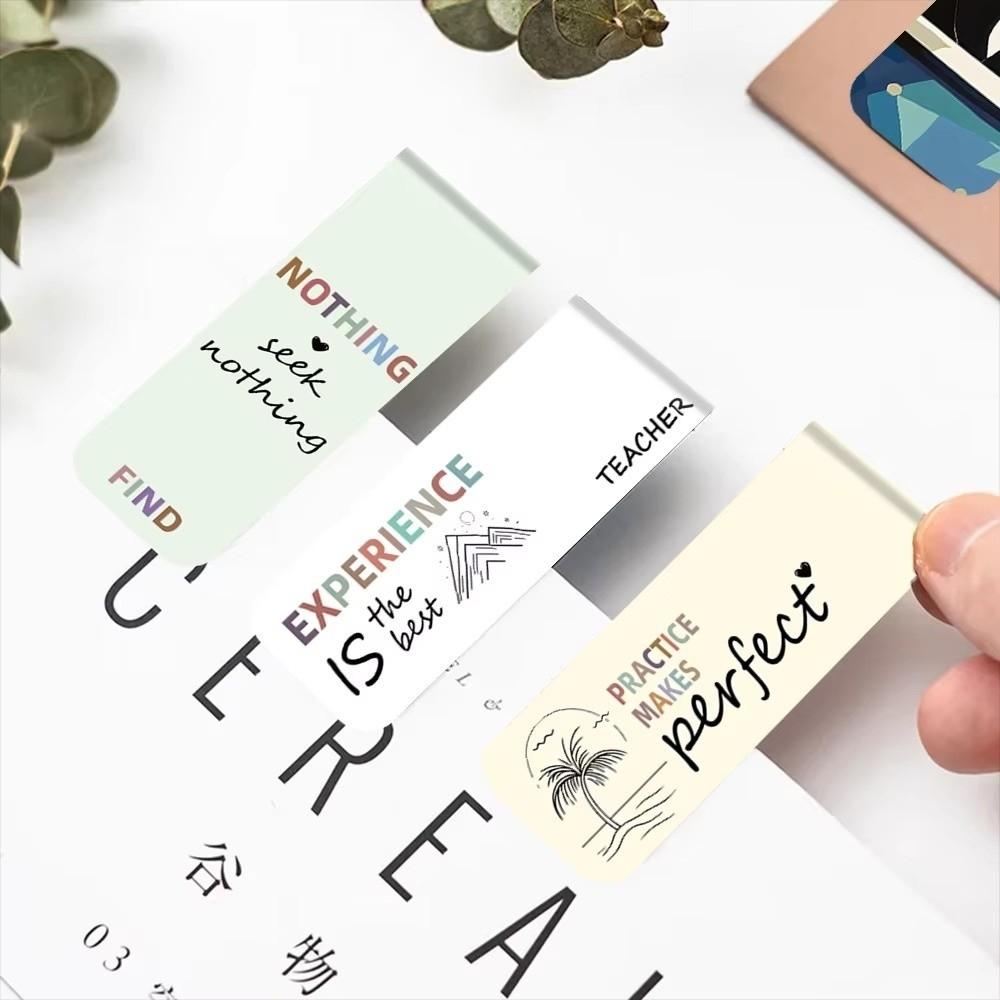 5 Pcs/Set Flower Pattern Annotated Bookmarks for Reading, Annotation, and Gift