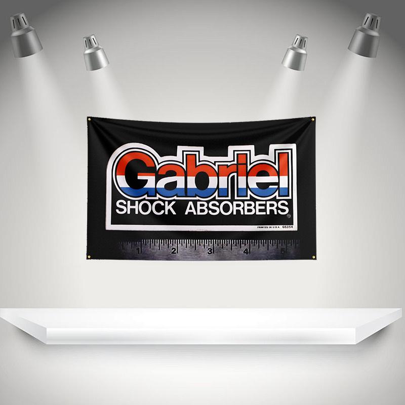 Ggabriels Shock Flag Auto Tools Banner 3x5ft With Brass Grommets Hd Printing Tapestry Exhibition Car Fans Garage Decor