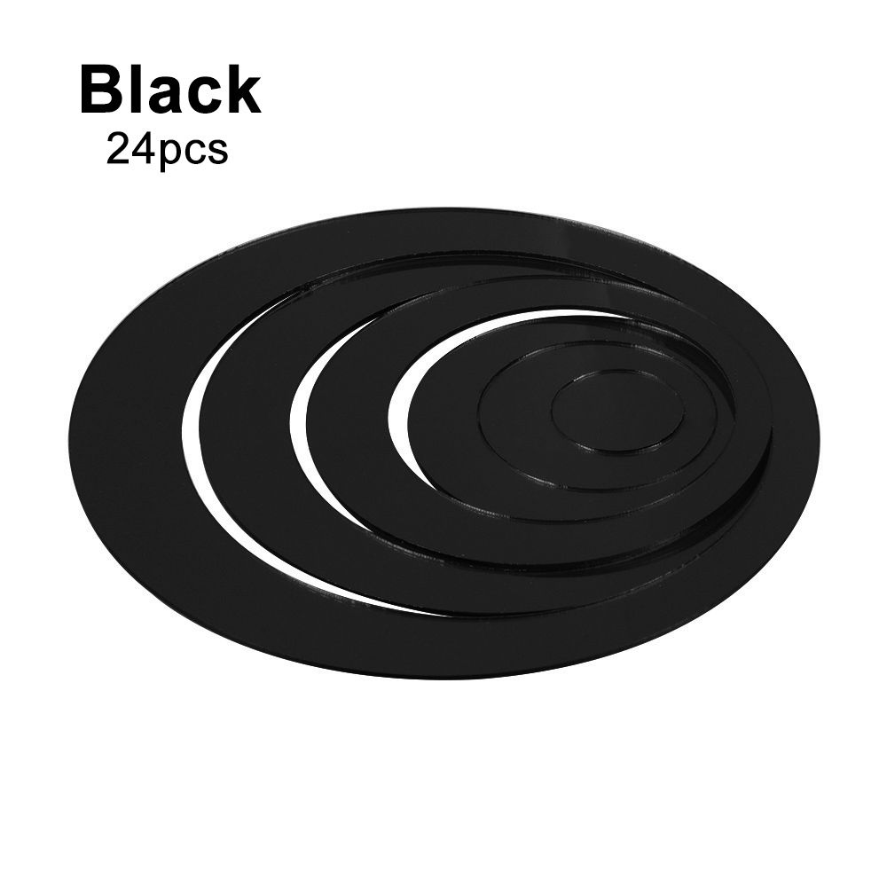 24 шт. Фоновые акриловые круглые зеркальные плитки самоклеящиеся художественные наклейки для декора своими руками на стену спальня наклейка